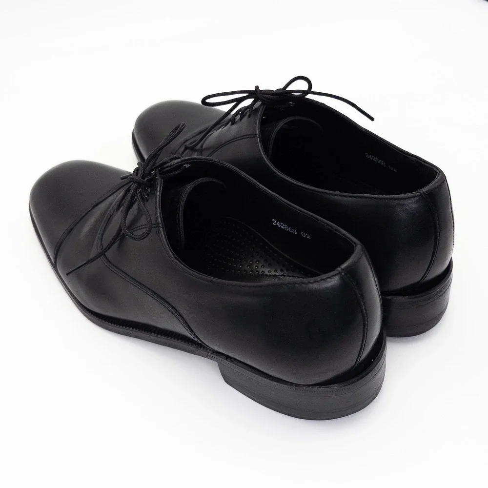 Florsheim Men's Black Leather Cap Toe Oxford Dress Shoes Size 8D Lace Up